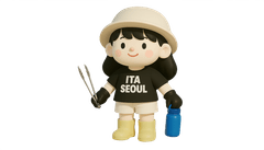 해변 옆에서 함께 일하는 우리들